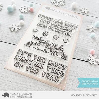 Mama Elephant Stempel - Holiday Block Set